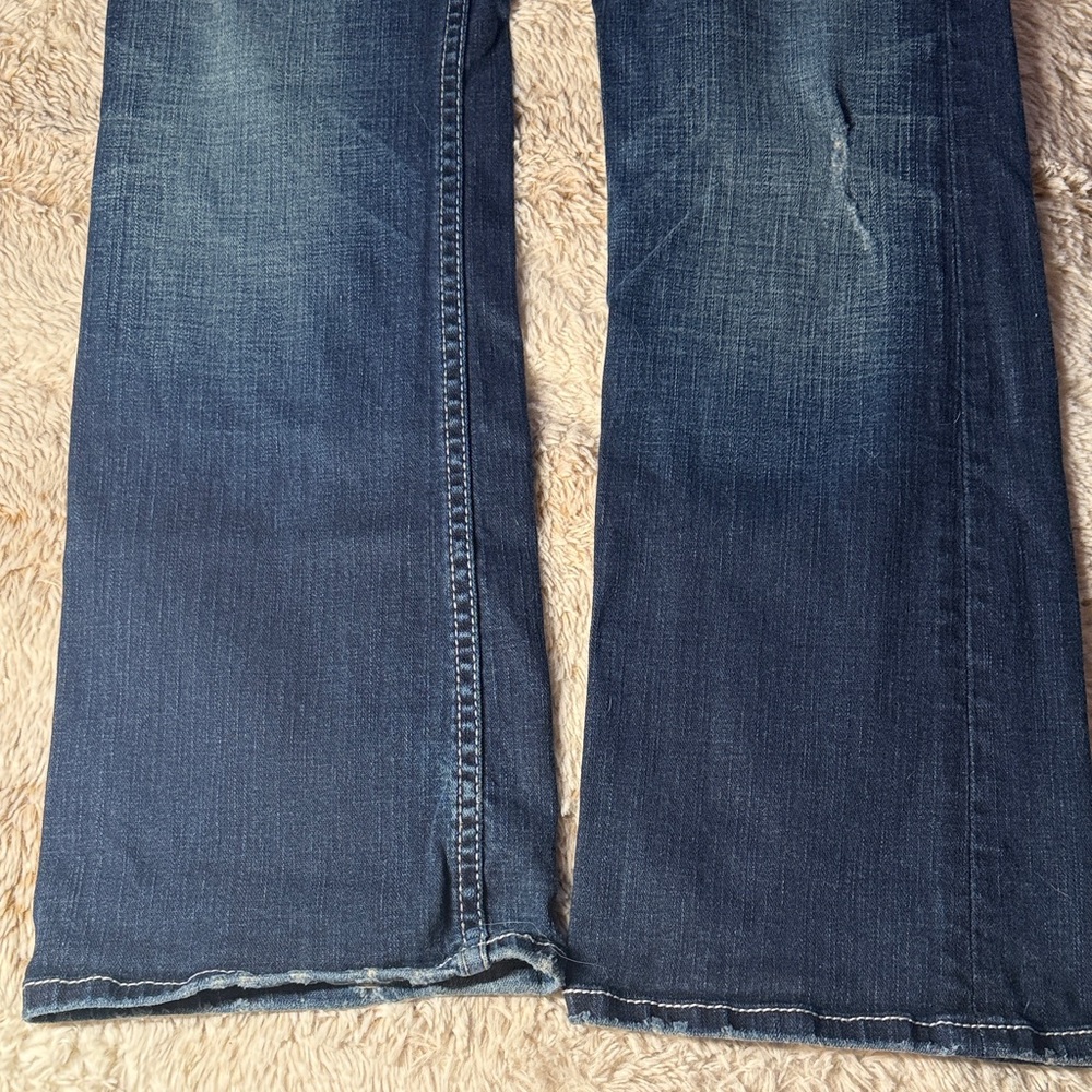 BKE Women's Boot Cut Stretch Jeans in Dark Blue Wash - Picture 5 of 12
